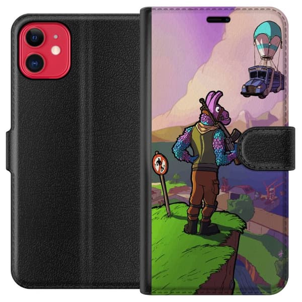 Kompatibel Tegnebogsetui til Apple iPhone 11 Fortnite