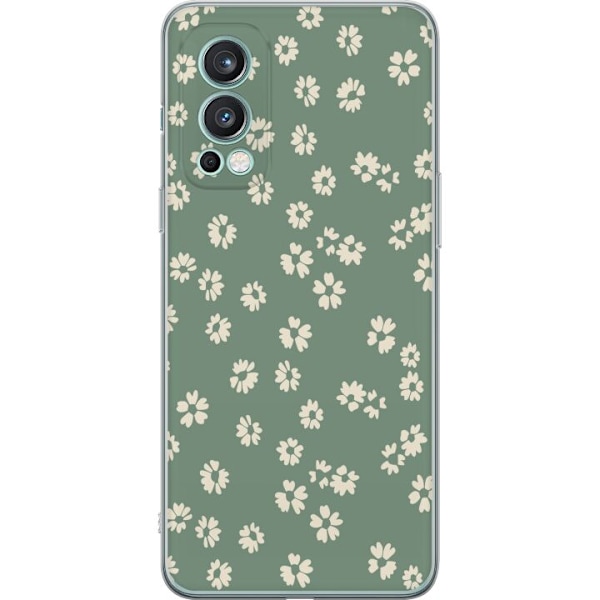 OnePlus Nord 2 5G Genomskinligt Skal Blomsterdröm – färgglatt blommönster