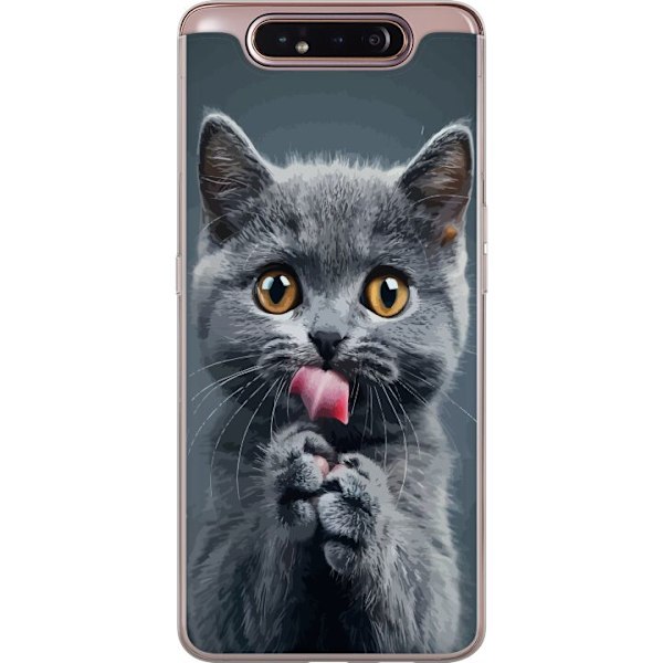 Samsung Galaxy A80 Gennemsigtig cover Kat