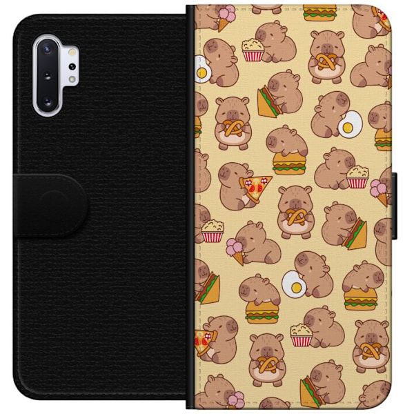 Samsung Galaxy Note10+ Lompakkokotelo Kawaii capybara puhelinkotelo useilla söpöillä hahmoilla