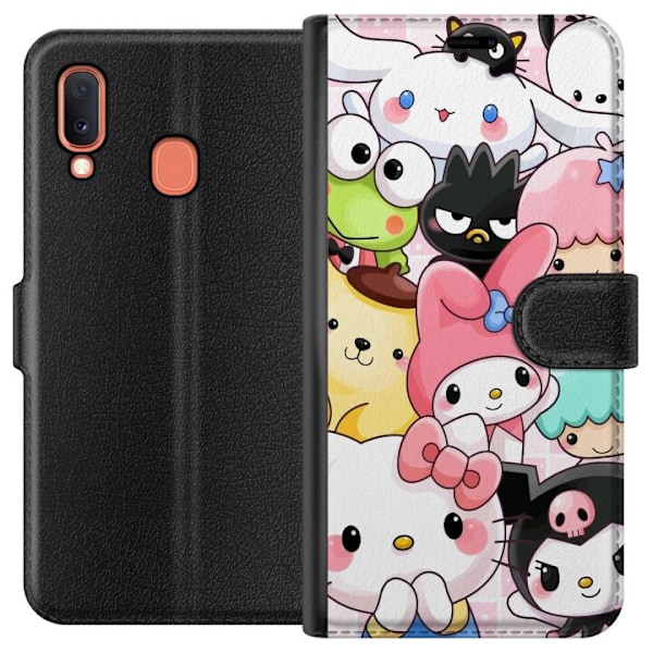 Samsung Galaxy A20e Tegnebogsetui Kawaii Sanrio Crew