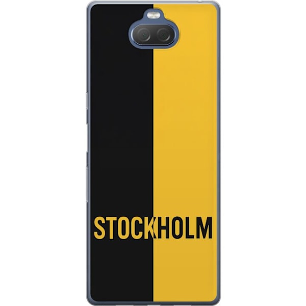 Sony Xperia 10 Plus Läpinäkyvä kuori Stockholm – jalkapallo