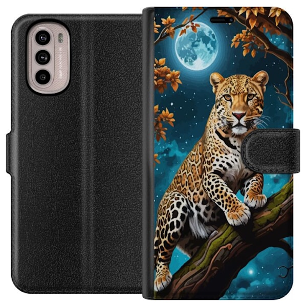 Motorola Moto G41 Tegnebogsetui Leopard