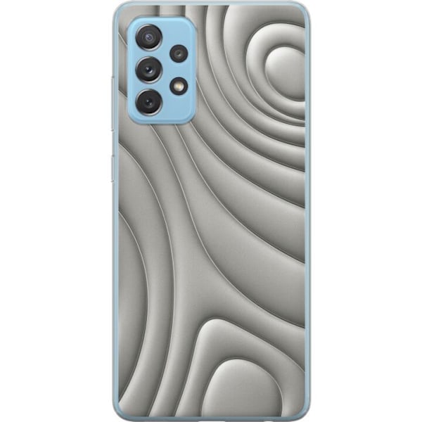 Samsung Galaxy A72 5G Genomskinligt Skal Silver Waves