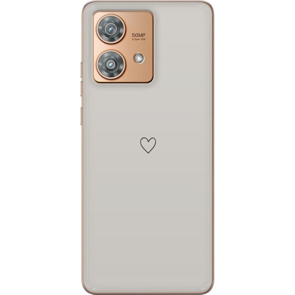 Motorola Edge 40 Neo Genomskinligt Skal Litet Hjärta