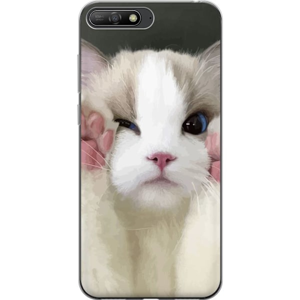 Huawei Y6 (2018) Gjennomsiktig deksel Katt