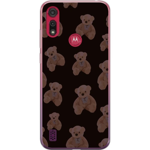 Motorola Moto E6s (2020) Gennemsigtig cover En bjørn flere bj