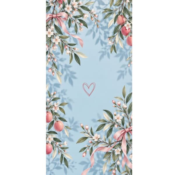 Kompatibelt Plånboksfodral till Apple iPhone 13 Pro Blomsterhjärta blå