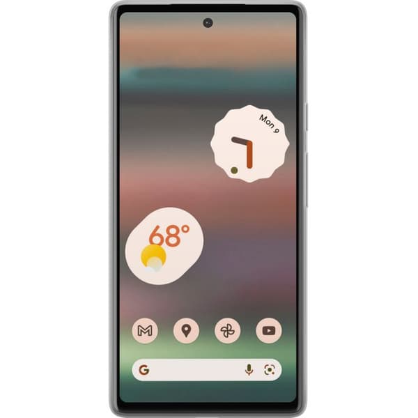 Kompatibelt Mobildeksel til Google Pixel 6a Fargerike planeter og stjerner i et animert romlandskap blå