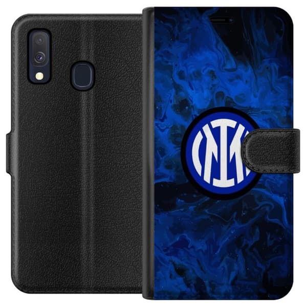 Kompatibel Tegnebogsetui til Samsung Galaxy A40 Inter Milan