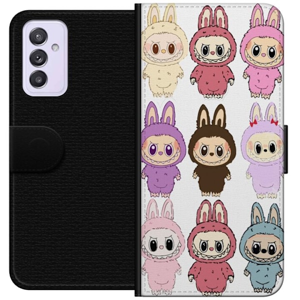 Samsung Galaxy A82 5G Tegnebogsetui Labubu Pink Monster - Popkunst med Kawaii-touch