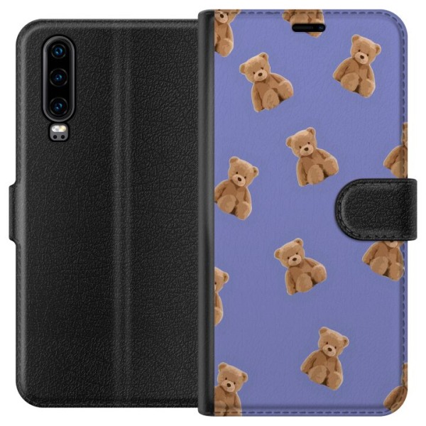 Huawei P30 Plånboksfodral Flygande björnar