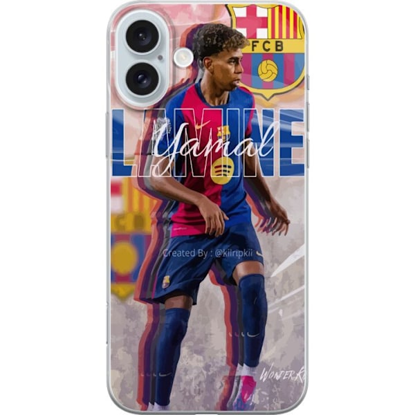 Apple iPhone 16 Plus Genomskinligt Skal Lamine Yamal FCB