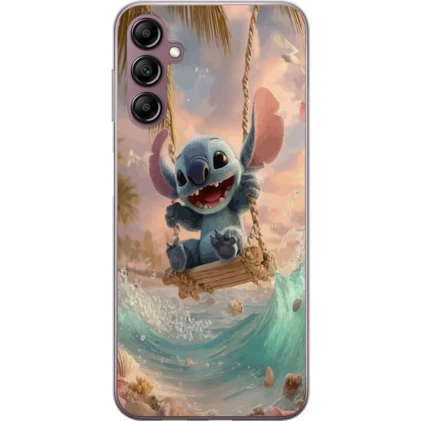 Kompatibelt Mobildeksel til Samsung Galaxy A14 5G Disney Stitch blå alien søt figur samleobjekt