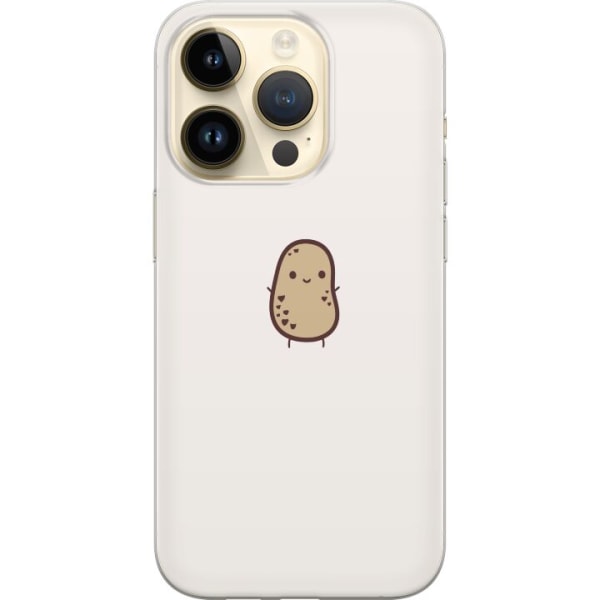 Apple iPhone 14 Pro Genomskinligt Skal Cute Potato