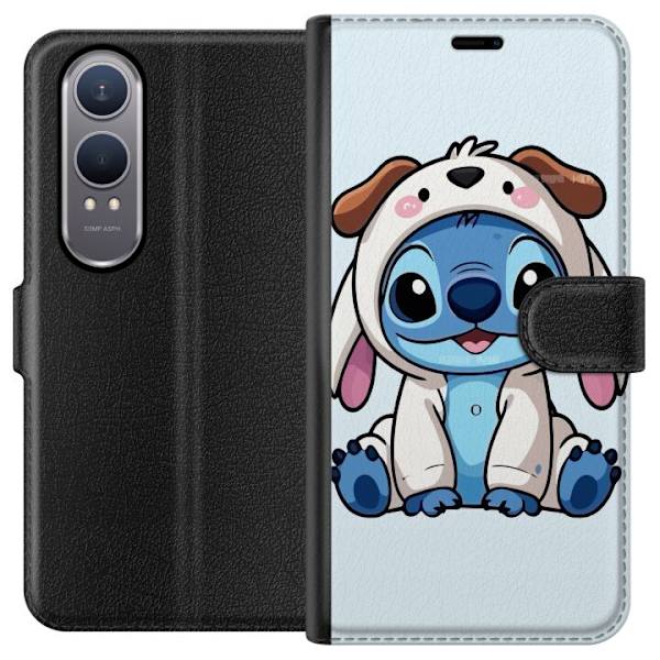 OnePlus Nord CE4 Lite Lompakkokotelo Stitch Koirapuku Lilo & Stitch Disney Hauska Design Sininen Avaruusolento Sarjakuva Hahmo Suosittu Lapsille Suosi