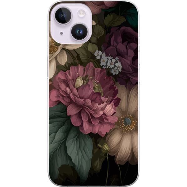 Kompatibelt Mobildeksel til Apple iPhone 14 Blomster