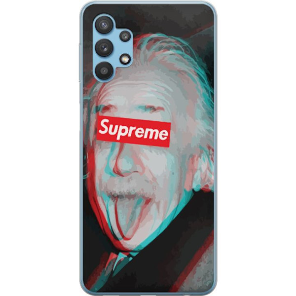 Samsung Galaxy A32 5G Läpinäkyvä kuori Supreme Albert Einstein 3D Motiivi Katumuoti Suunnittelu Suosittu Tiede Ikoni Kaupunkitaide