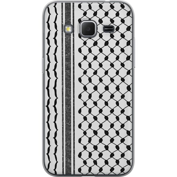 Samsung Galaxy Core Prime Läpinäkyvä kuori Palestiinalainen kuvio - perinteiseen tyyliin inspiroima keffiyeh-kangas
