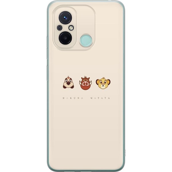 Xiaomi Redmi 12C Gennemsigtig cover Hakuna matata