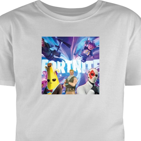 T-shirt för Vuxen | Klassisk Vuxen-T-shirt Fortnite grå M