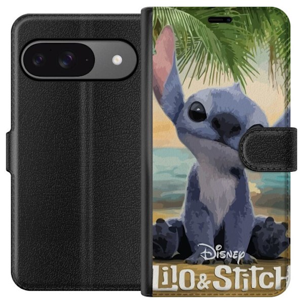 Google Pixel 9 Lompakkokotelo Rakastava – Sydämin & Kawaii-