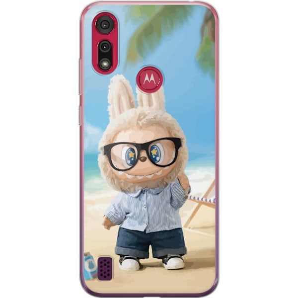 Motorola Moto E6s (2020) Genomskinligt Skal Labubu Dark Dreams – Mörk mystisk design