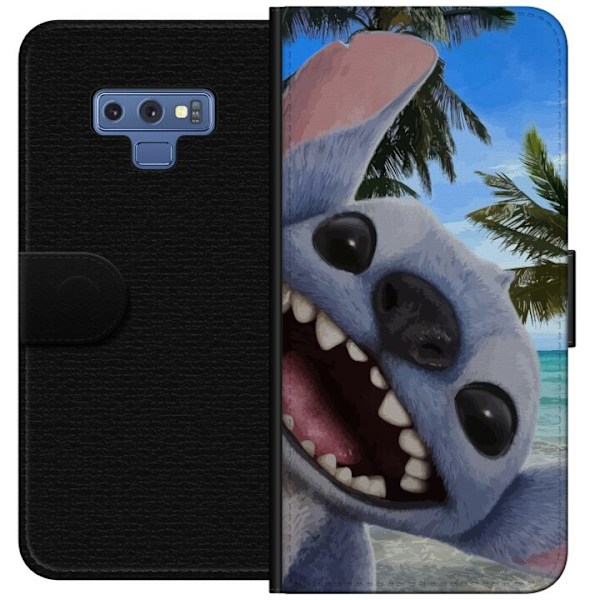 Samsung Galaxy Note9 Plånboksfodral Stitch mobilskal med Palmer i söt vänskapsdesign