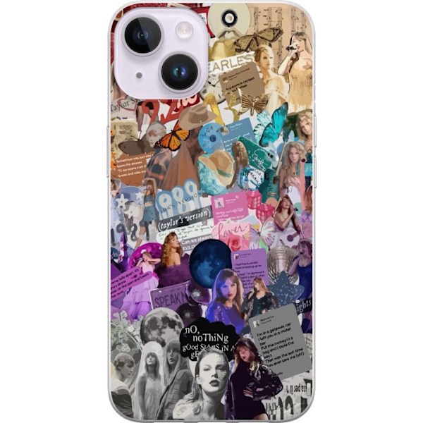Apple iPhone 15 Genomskinligt Skal Taylor Swift