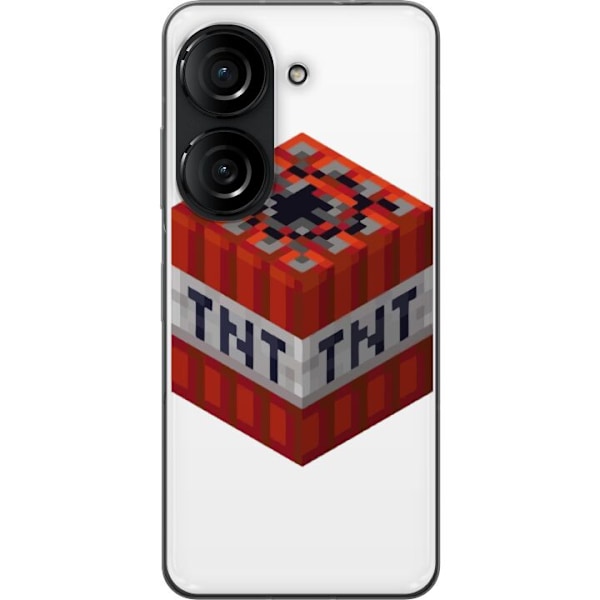 Asus Zenfone 10 Läpinäkyvä kuori Minecraft TNT