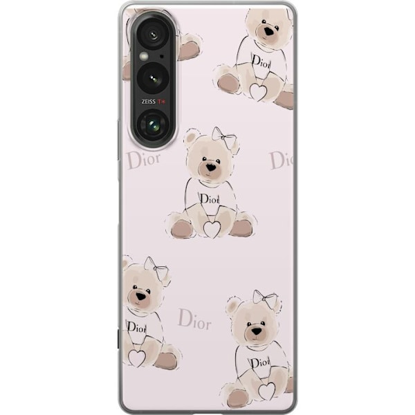 Sony Xperia 1 VI Läpinäkyvä kuori Teddy Dior Vibes - ylelli