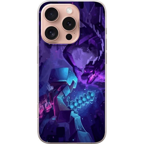 Apple iPhone 16 Pro Gennemsigtig cover Minecraft