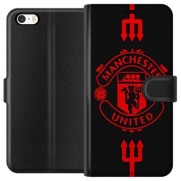 Kompatibel Tegnebogsetui til Apple iPhone 5s ManchesterUnited