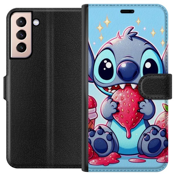 Samsung Galaxy S21 Tegnebogsetui Strawberry Stitch
