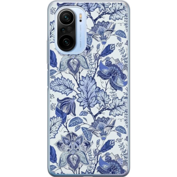 Xiaomi Mi 11i Gennemsigtig cover Blomster Blå...