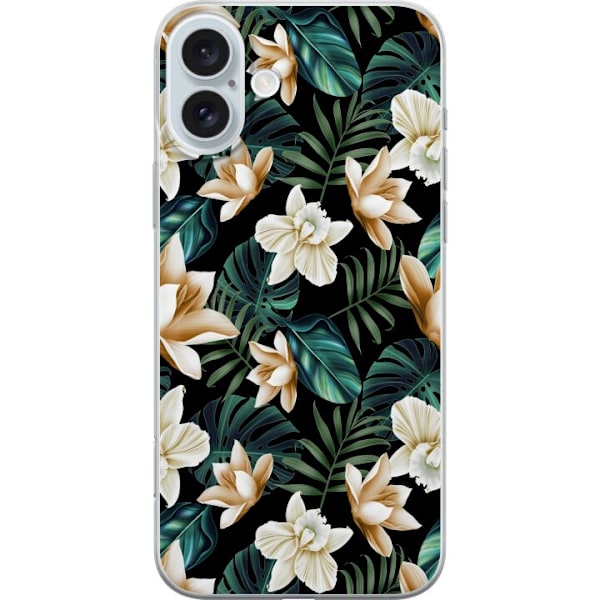 Apple iPhone 16 Plus Gennemsigtig cover Blomster