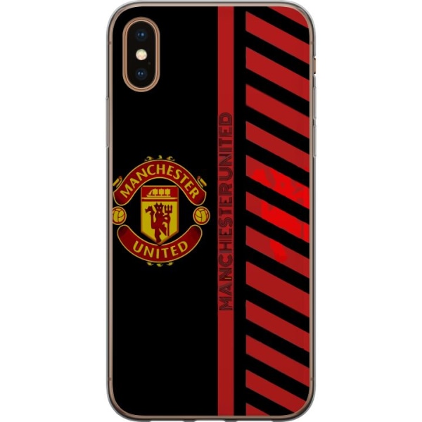 Apple iPhone XS Max Gennemsigtig cover Manchester United