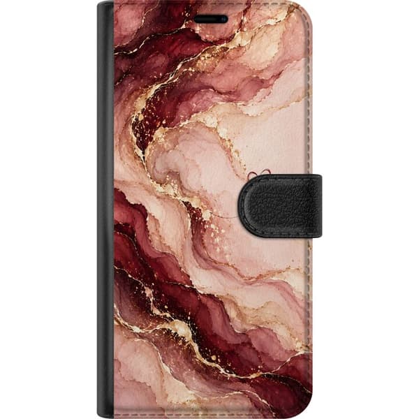 Kompatibel Tegnebogsetui til Google Pixel 10a Vinmarmor pink
