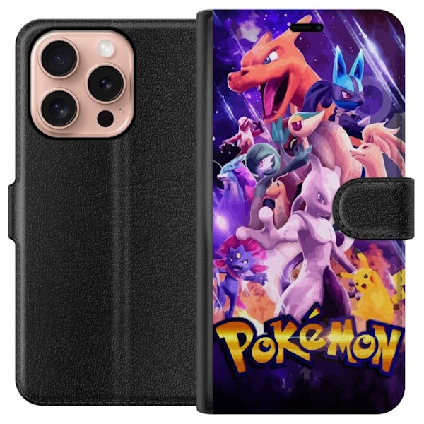 Apple iPhone 16 Pro Lommeboketui Pokemon