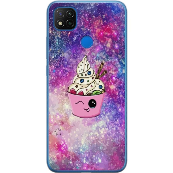 Xiaomi Redmi 9C Läpinäkyvä kuori Torttu Avaruus