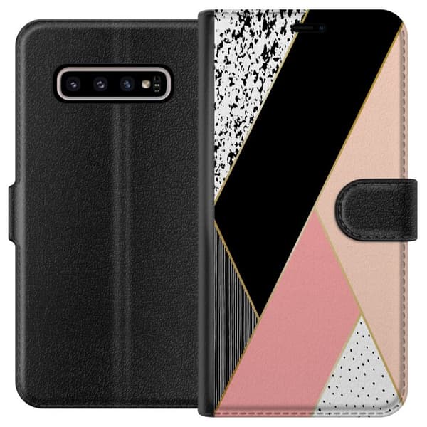 Kompatibelt Lommeboketui til Samsung Galaxy S10+ Mønster