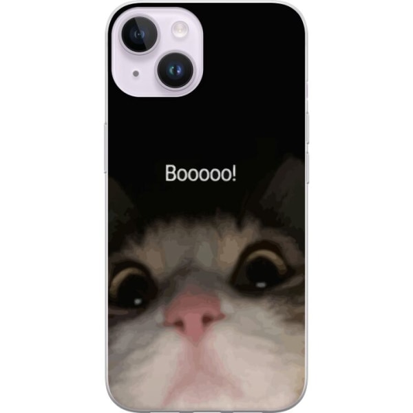 Apple iPhone 15 Genomskinligt Skal Boo! Katt