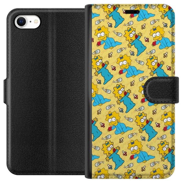 Kompatibelt Plånboksfodral till Apple iPhone 6 Mönster med Maggie Simpson, nappar och nappflaskor gul