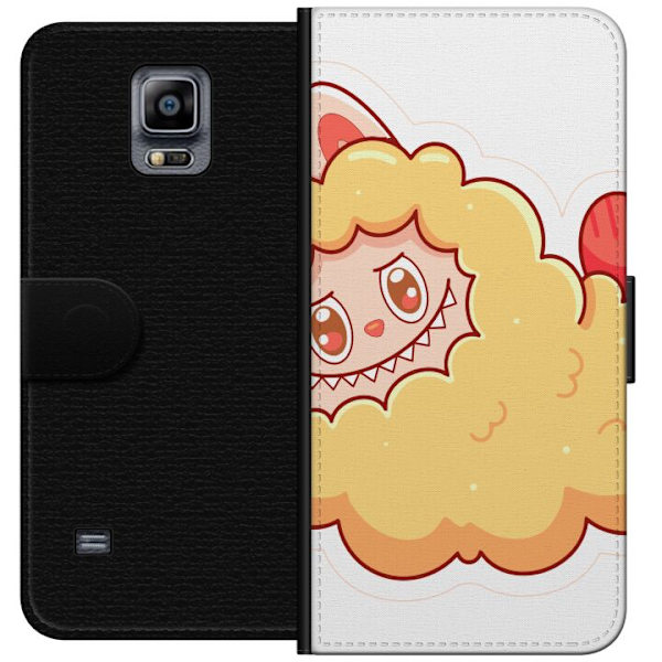 Samsung Galaxy Note 4 Lompakkokotelo Labubu Pesukarhu Pop Mart Hahmo Keräilyesine Söpö Suunnittelu Suosittu Teema Taideteos Leikkisarja