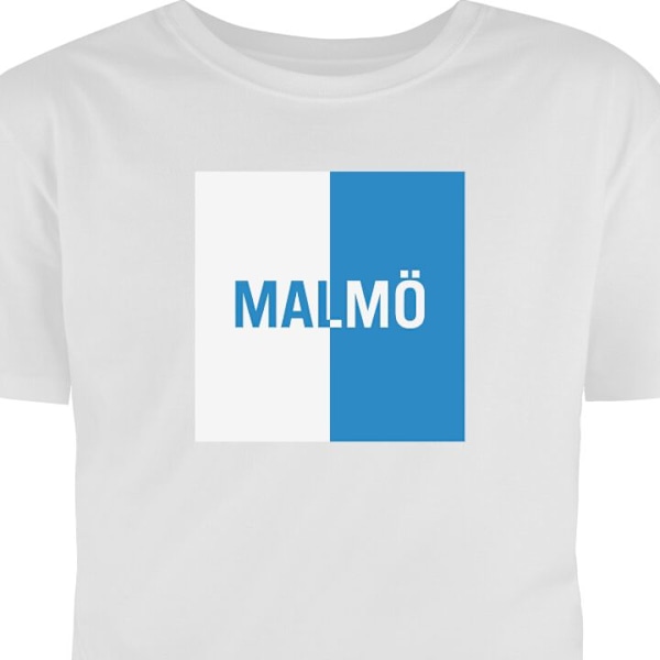 Lasten T-paita | Mukava T-paita Lapsille Malmö – jalkapallo valkoinen 9-11 Vuotta