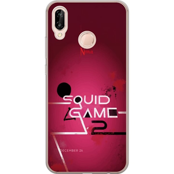 Huawei P20 lite Läpinäkyvä kuori Squid Game 2 - Röd