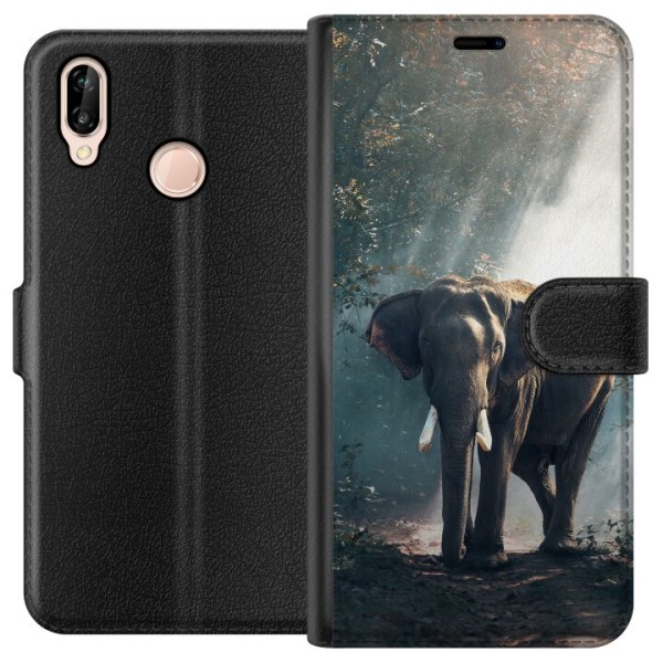 Huawei P20 lite Plånboksfodral Elefant