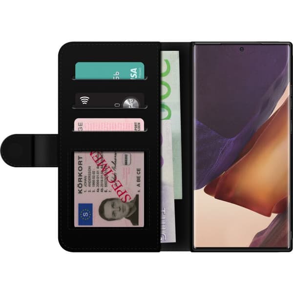 Kompatibelt Lommeboketui til Samsung Galaxy Note20 Ultra Gullig Pikachu EX samlebilde med regnbueeffekter gull