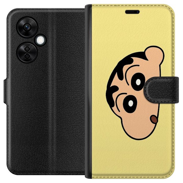 OnePlus Nord CE3 Lompakkokotelo Peeking Shinchan