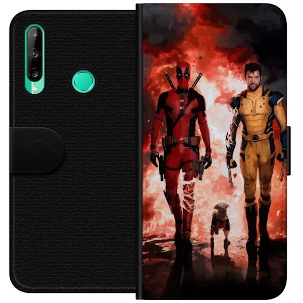 Huawei P40 lite E Tegnebogsetui Wolverine Deadpool